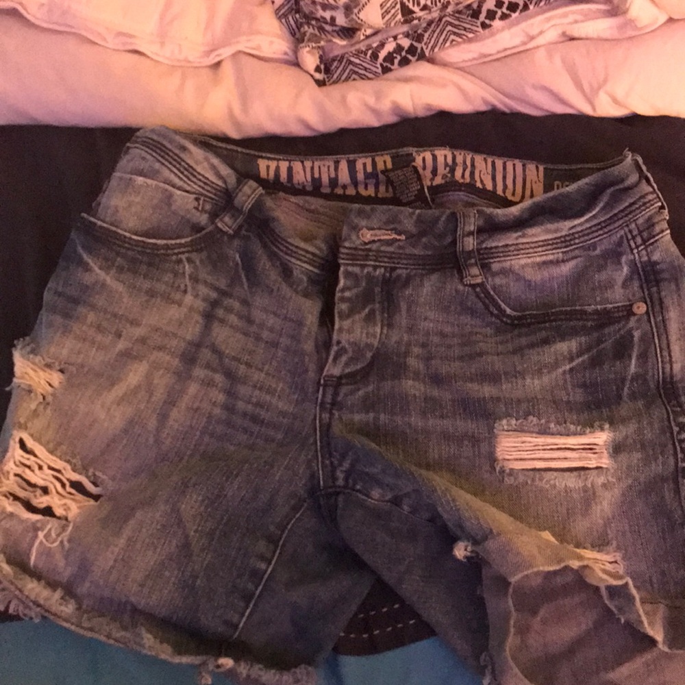 denim shorts